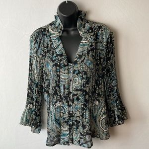 Signature by Larry Levine size medium multicolored sheer